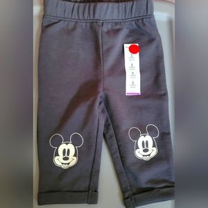 Disney Baby size 3mos joggers gray Mickey pants